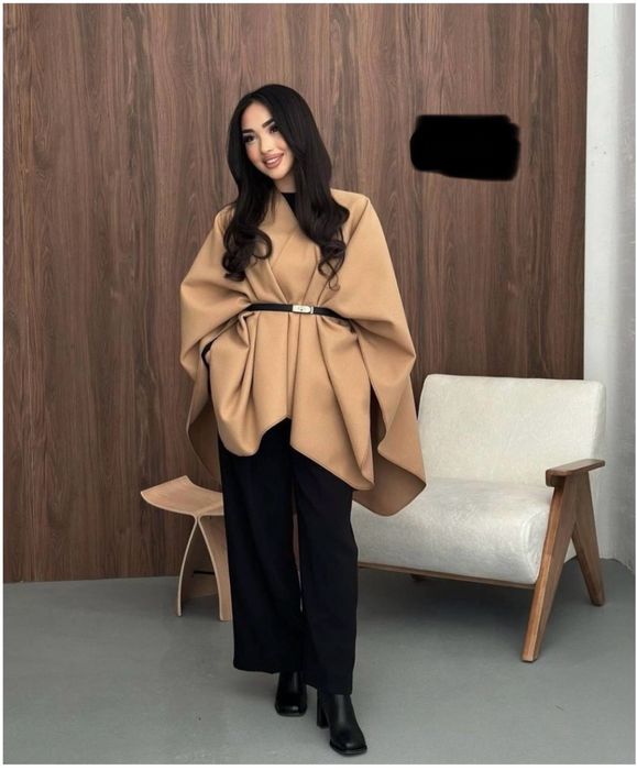 Стильная накидка/пончо, размер L