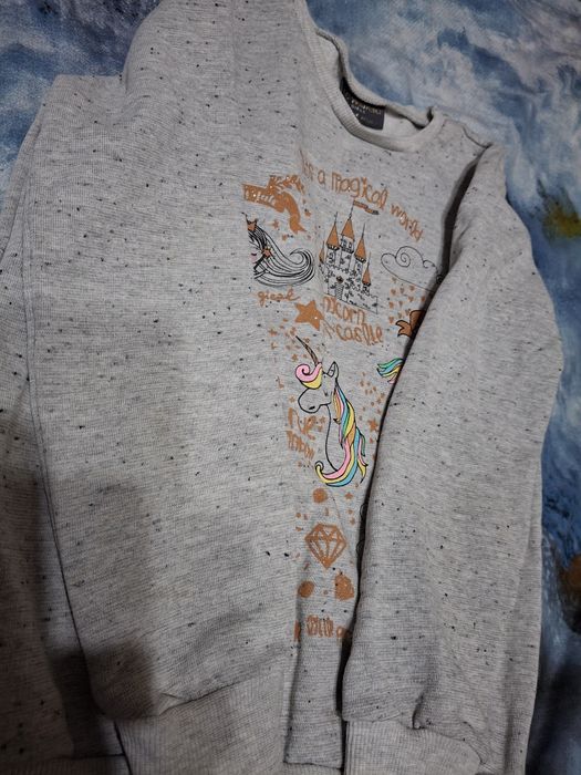 Вязаный костюм для девочки 3-5 лет