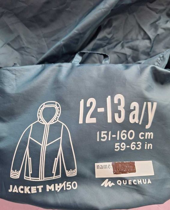 Детско непромокаемо яке mh 150, 12-13 години