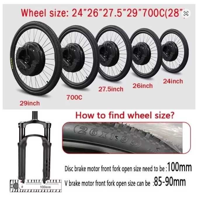 Kit de conversie bicicleta electrica iMortor700C, 36V 350W  detasabila