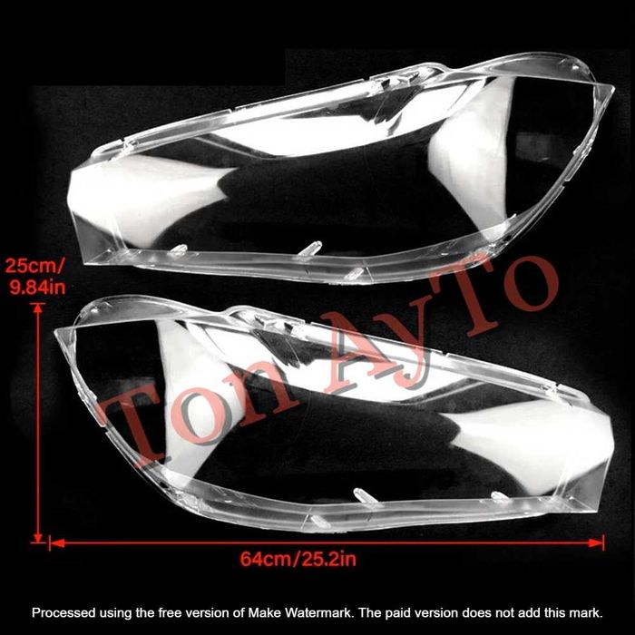 Стъкла Капаци Фарове БМВ BMW X5 F15 / X6 F16 2013 - 2019 Стъкла Фарове