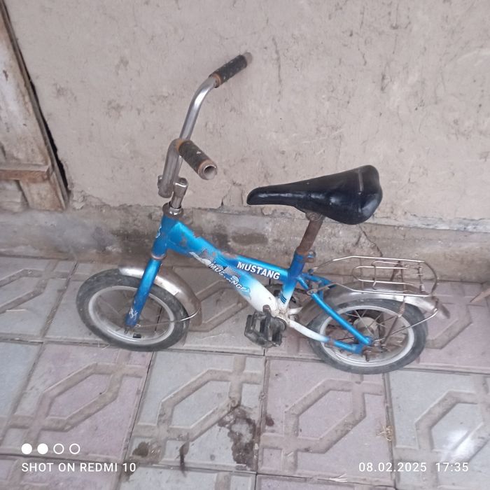 кішікентаи велосипед жүріп тұр