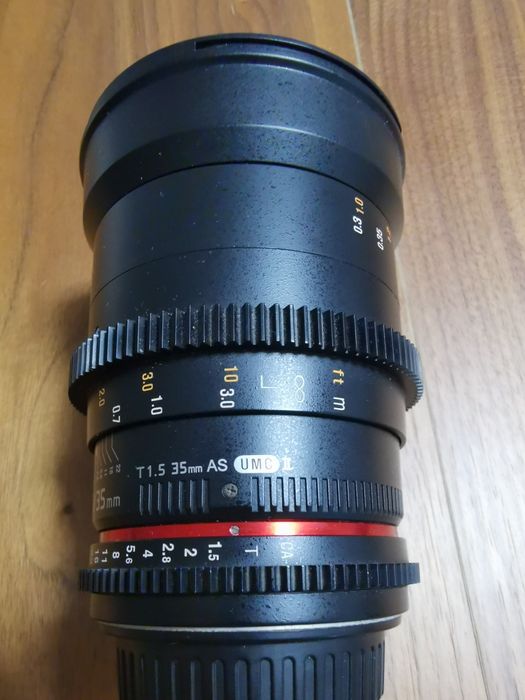 Samyang 35mm T1.5  VDSLR pentru Canon