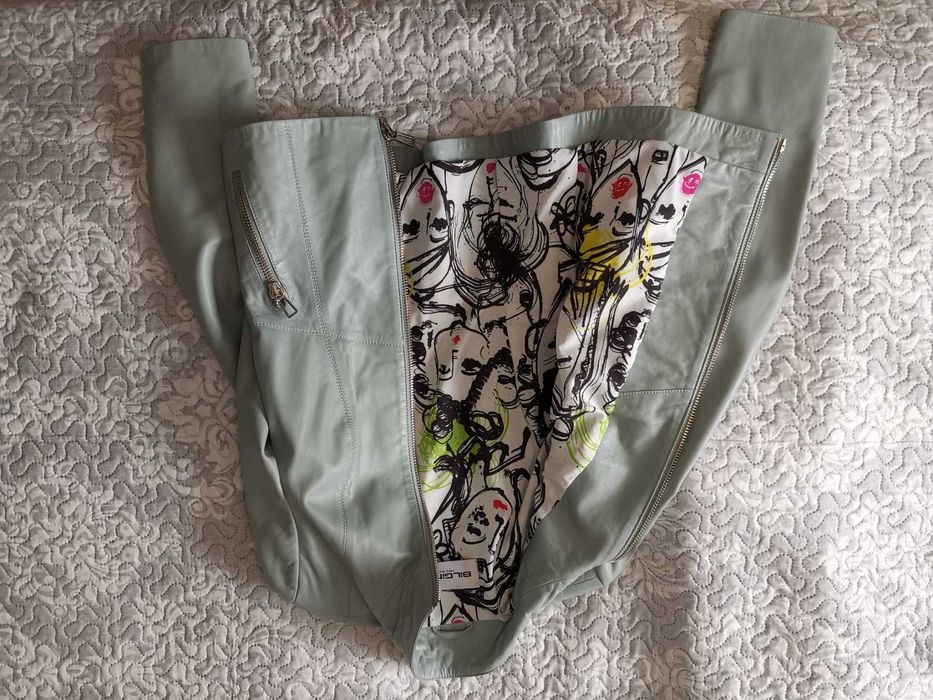 ново кожено дамско яке S