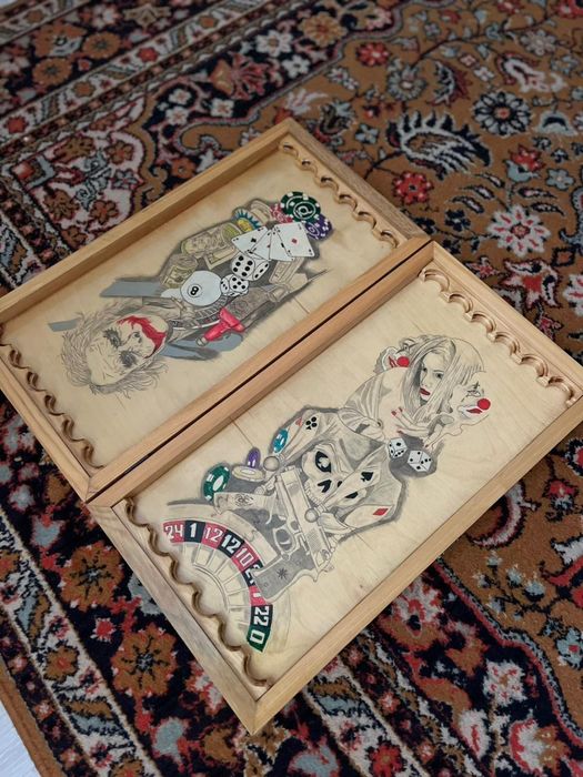 Нарды игровые с рисунком