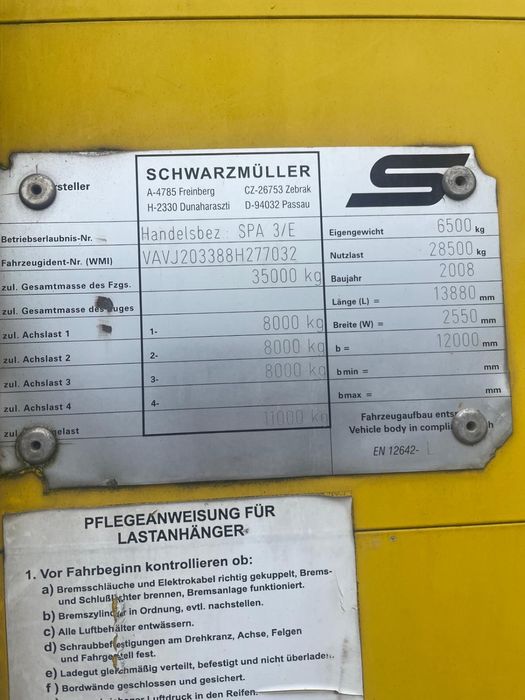 Vand vagon Schwarzmuller