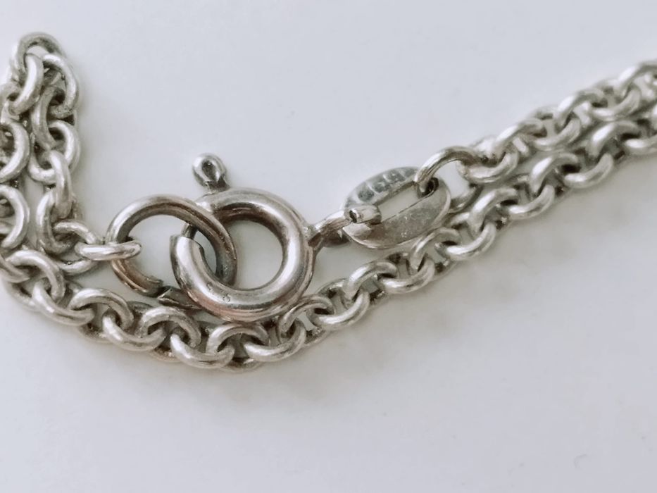 Vechi colier lant argint 800, pandantiv camee, rama filigran, copii