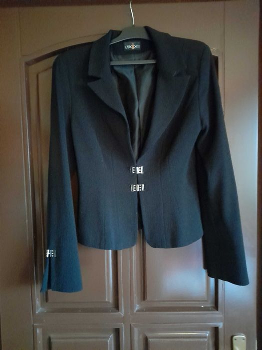 Sacou dama, negru, model elegant de gala, material nesifonabil  S-M