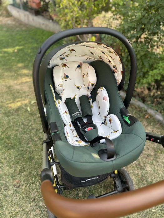 Cosatto Бебешка количка Giggle Trail 3в1 Birdland с чанта и чувал