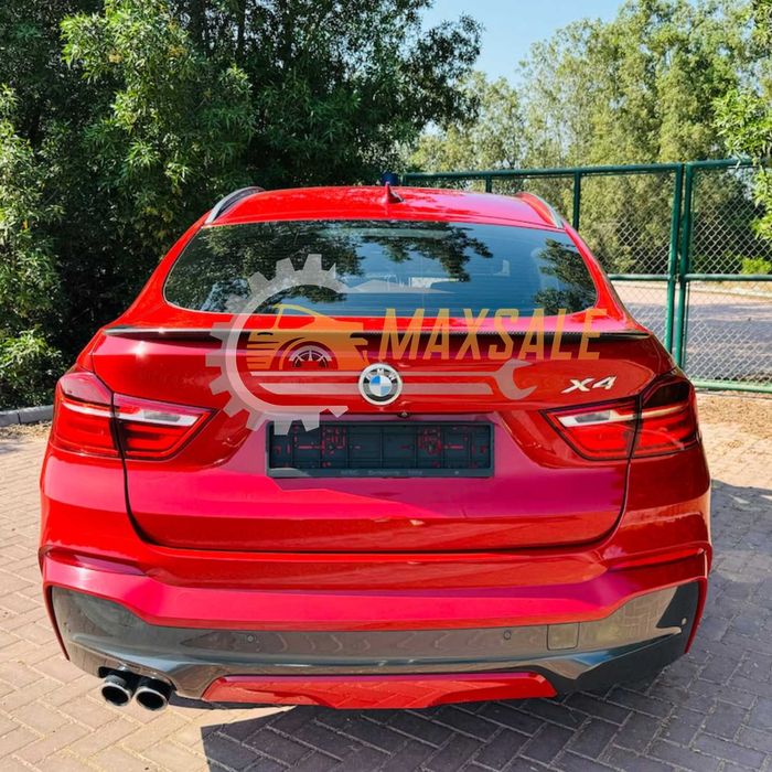BMW X4 F26 лип спойлер багажник M Style бмв х4 ф26 м стайл джип крило
