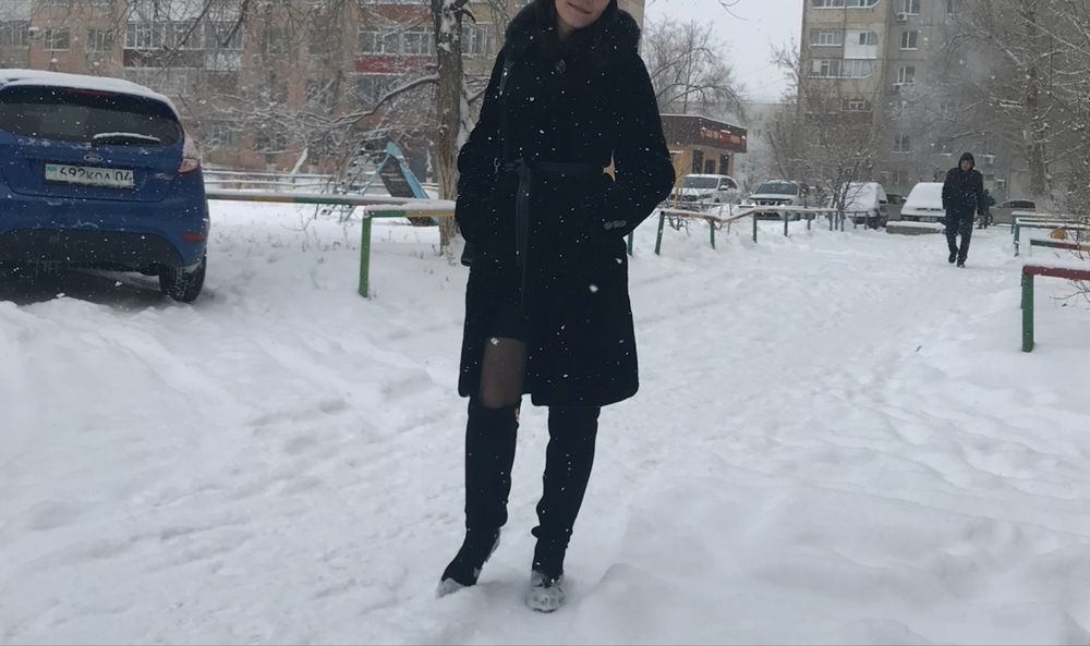 Шуба мутон , воротник норка