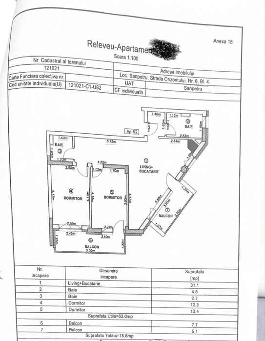 Vand apartament 3 camere Vivamus Park Residence + loc de parcare