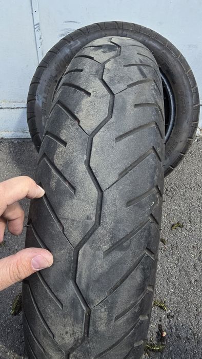 2 anvelope moto chopper cruiser 150/80 r16