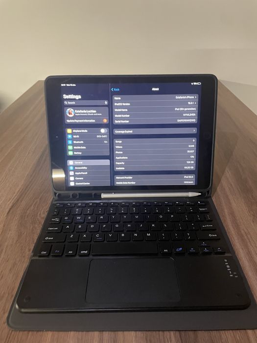 IPad 10.2-inch • 8th Gen 2020 • 128GB Stocare • Space Gray • Wifi + SIM • Tastatura + Creion