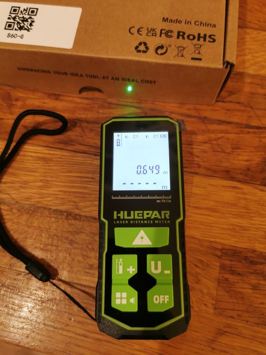 Дигитален нивелир Huepar и лазерна ролетка