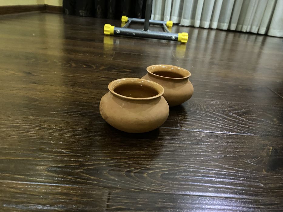 крафтовые Глиняные горшочки ручной работы