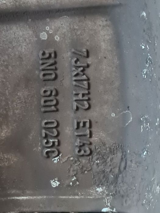 Jante aliaj Volkswagen Tiguan 5N 2007 - 2011 (1114) R17 ET43 5*112