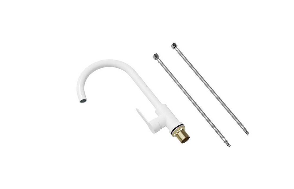 Бял гранитен смесител за кухня - Модел 5600