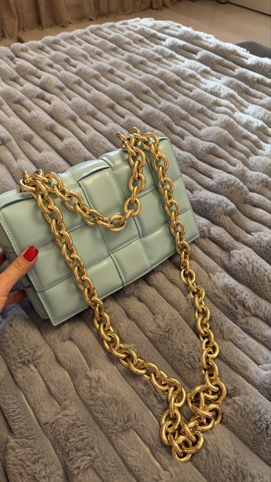 Сумка голубая бирюзовая