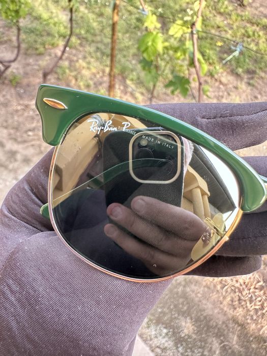 Ray-Ban Clubmaster Chromance Polarized