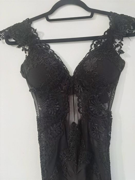 Rochie lunga cu trena Chantall