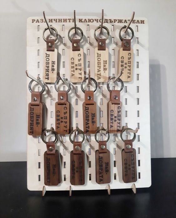 Най-добрите дървени ключодържатели
