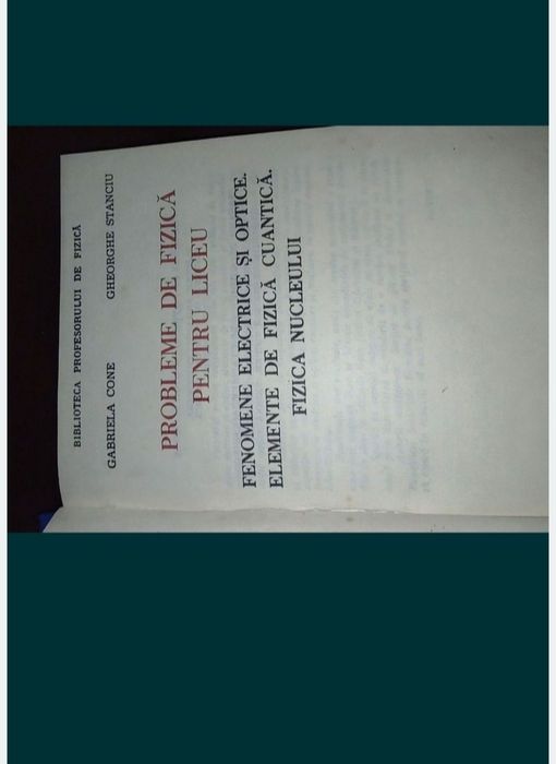 Probleme de fizica - Gabriela Cone