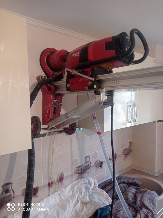 Gaura carotă AC CENTRALA HOTĂ  Aierisire BETON  AIERISIRE cu aspirato