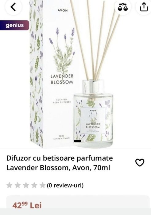 Difuzoare parfumuri de camera lavanda,iasomie,vanilie Avon