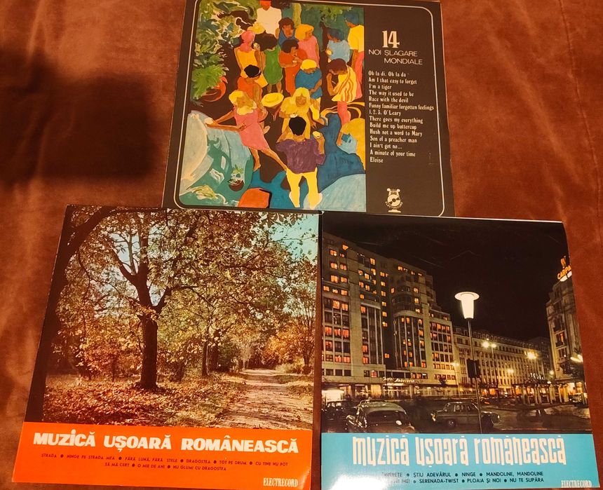 Discuri vinil noi cu muzica usoara romaneasca si internationala