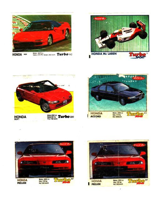 Вкладыши TURBO СПЕШИТЕ ОСТАЛОСЬ 52 штуки Вкладыши от жвачки TURBO