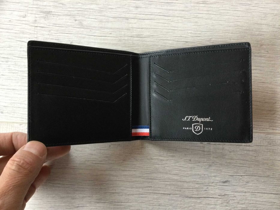 НОВ 100 % оригинален мъжки кожен портфейл / портмоне на S. T . DUPONT
