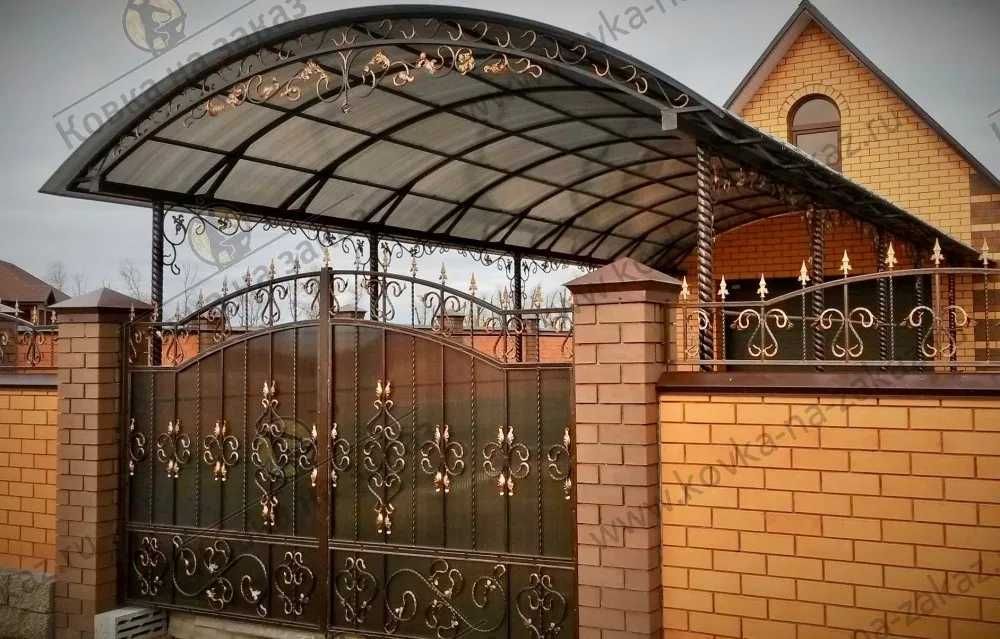 Кованые ворота автоновесы мангалы навесы козырьки решетки заборы