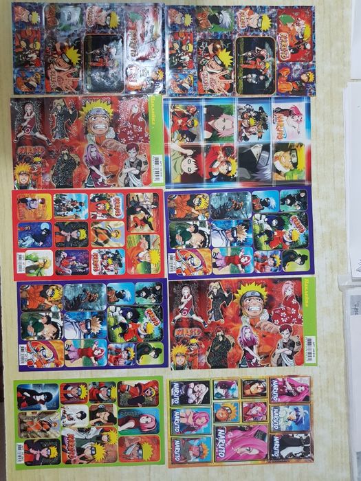 Книга и карточки наклейки NARUTO