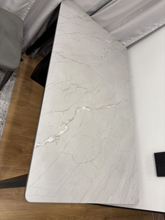 Стол кухонный из камня (серый мрамор)