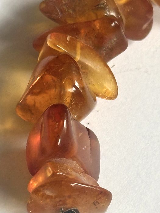 Ofertă! Brătară din chihlimbar natural, 22 cm inchizatoare argint!