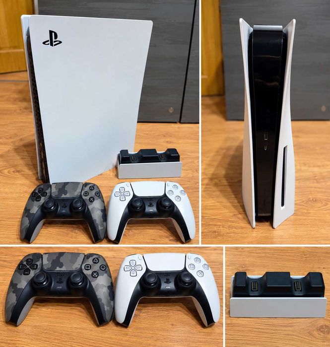 PlayStation 5 PS5 Disc Edition 825GB + 2 контролера + зарядна станция