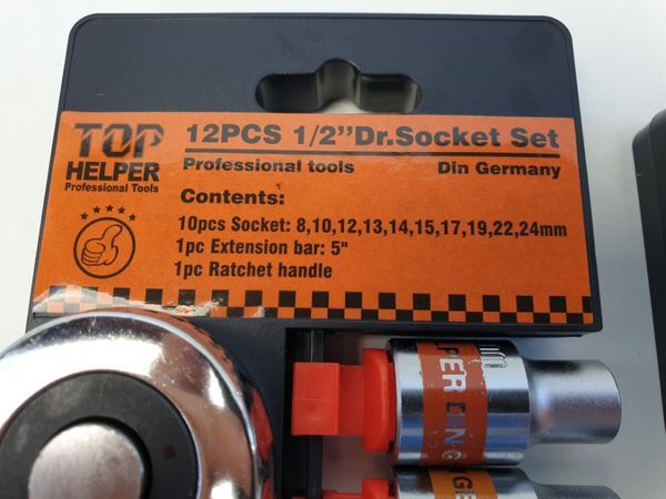 Set / Trusa Tubulare cu clichet 1/2" 3/8" 1/4" 12 piese
