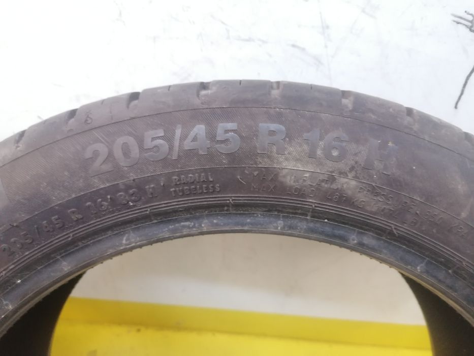 205/45/16 2*Continental vara 83h dot 0916.  6,,47mm