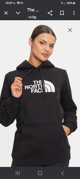 The north face дамско худи