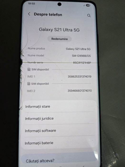 Samsung s21 ultra pentru piese