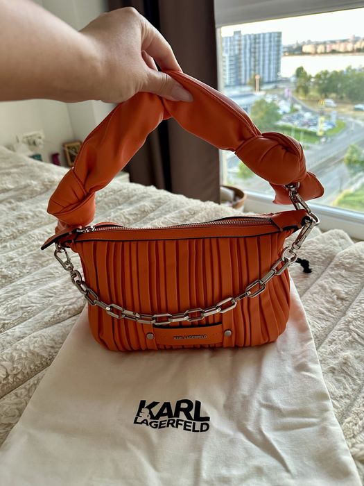 Geanta portocalie Karl Lagerfeld