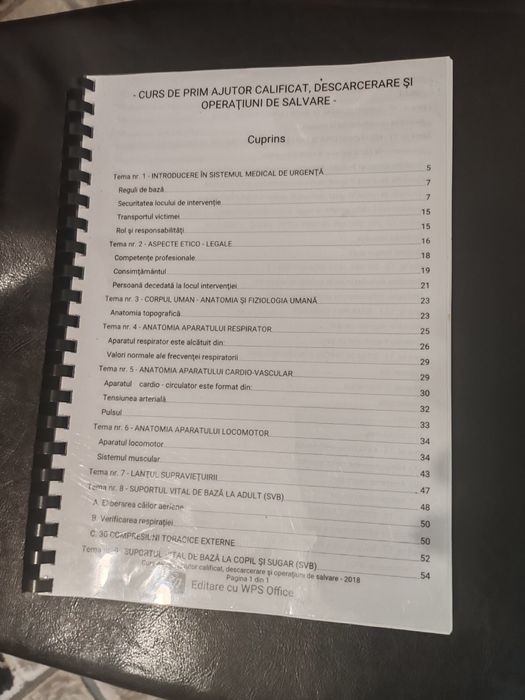 Curs de prim ajutor 50 ron
