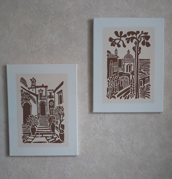 Картины интерьерные 2шт