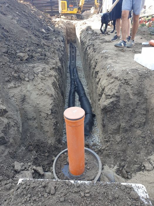 Montaj fosa septica canalizari pluviale si menajere