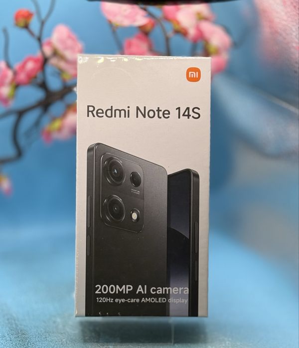 НОВ!!! Xiaomi Redmi Note 14S, 8GB, 256GB, Midnight Black +  протектор