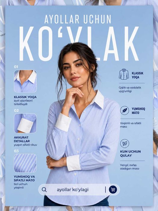 Infografika dizayn xizmati uzum market wildberries ozon uchun