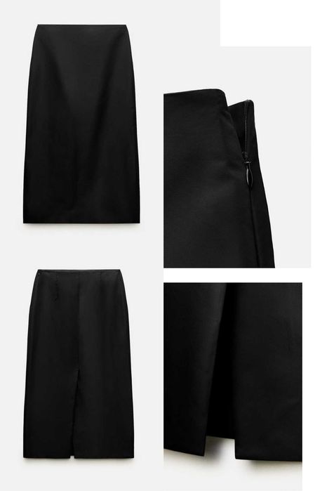 Комплекти Зара зелен 100 % вълна и черен полиамид НОВИ с етикет