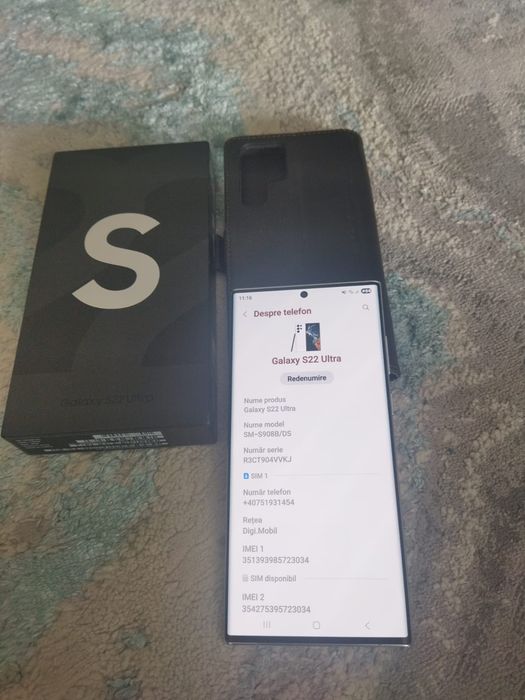 Vând Samsung s22 ultra