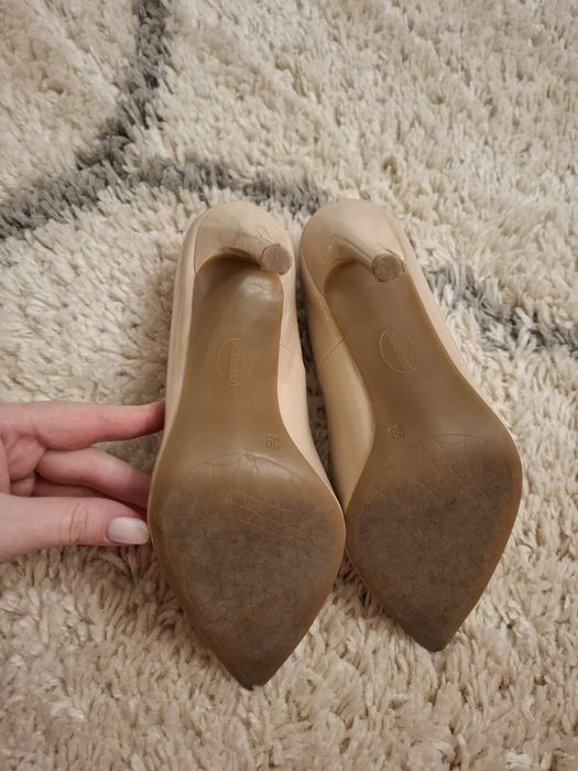 Pantofi stiletto bej Graceland 39